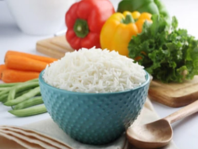 お米と野菜のセットのイメージ